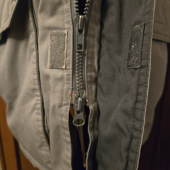 Vintage Field & Stream Women's Grey Down Fleece Outdoor Jacket Size L Heavy EUC - Picture 6 of 11